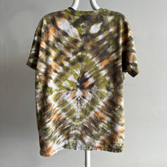 1980s RAD DIY Neutral Colored Tie Dye T-Shirt by Hanes