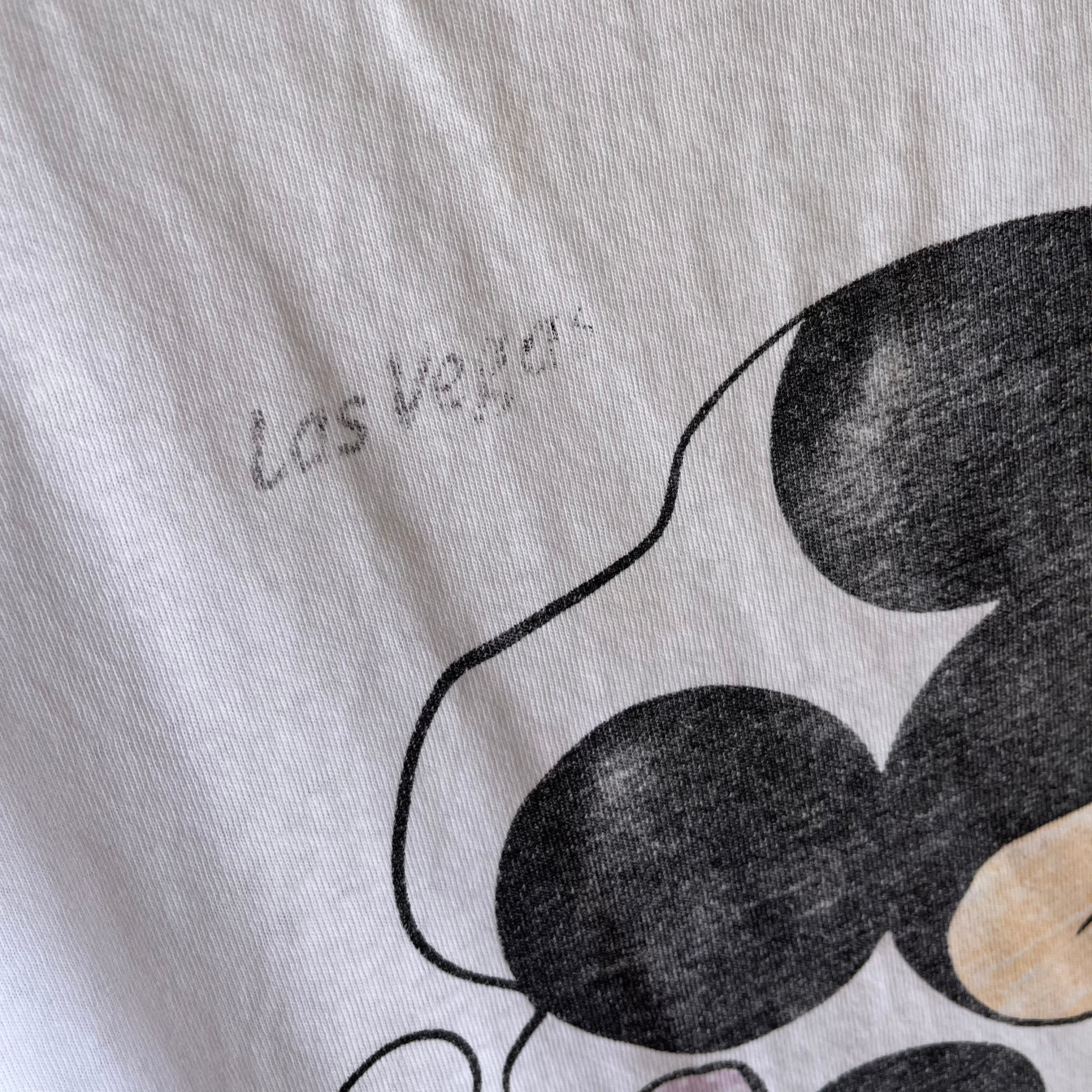 1990s Mickey With Mending Las Vegas T-Shirt