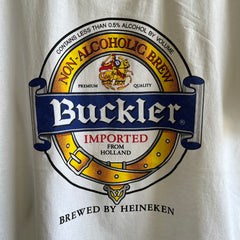1980s Non Alcoholic Buckler Beer T-Shirt by Screen Stars - First NA Beer Tee I've Come Across
