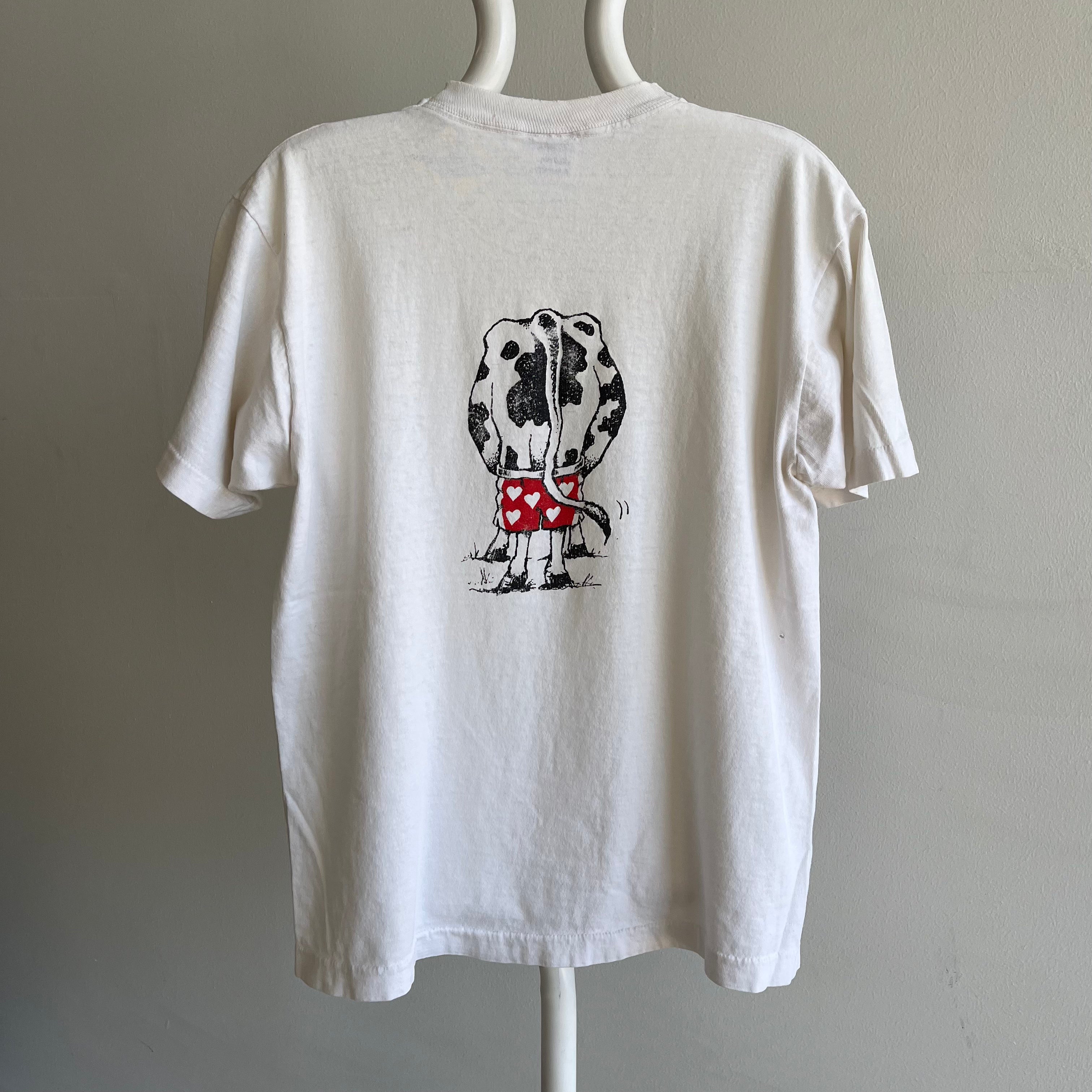 1988 Mooning Cow T-Shirt (the backside)