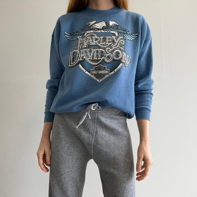 1990s Baby Blue Harley Sweatshirt