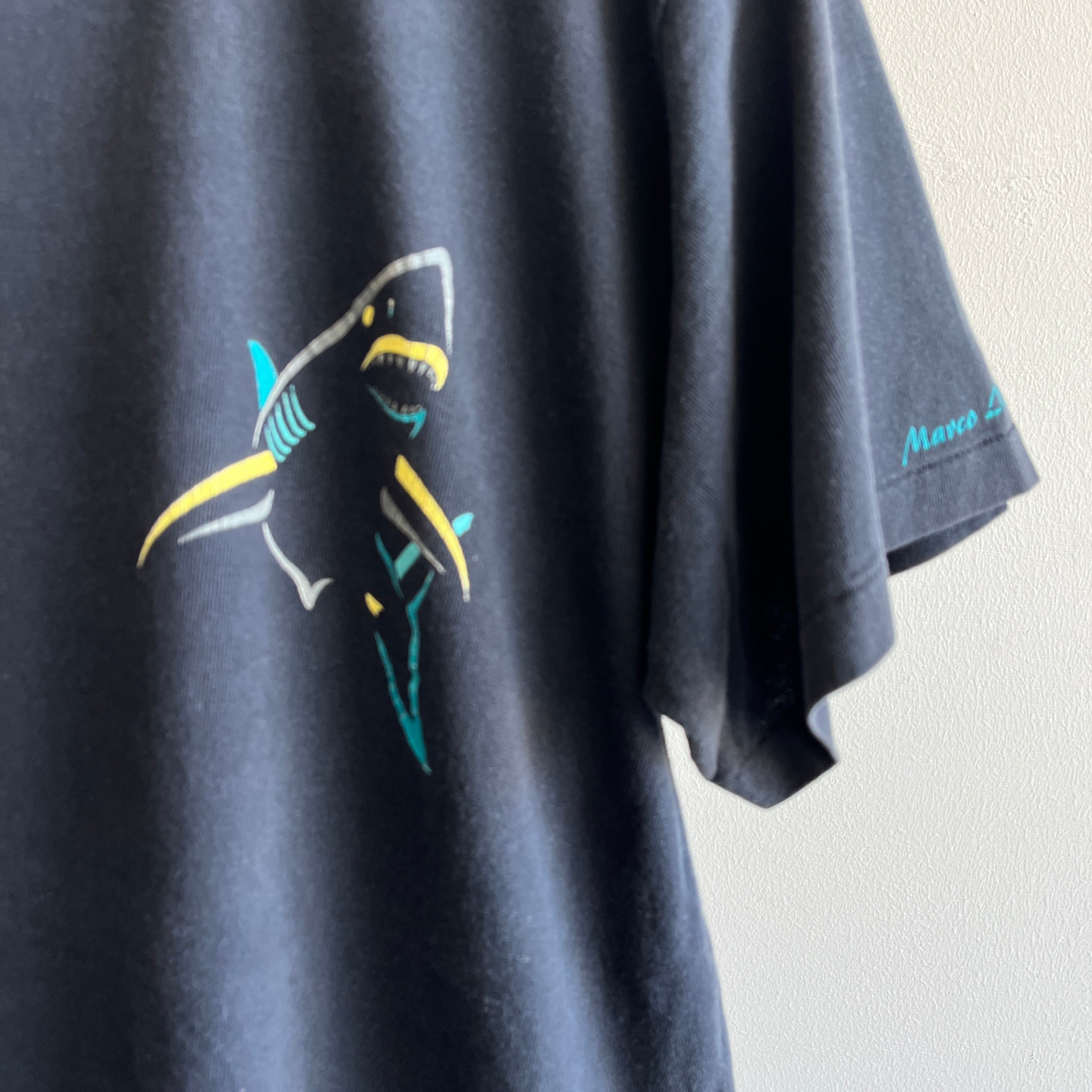 1996 Marco Island, Florida Shark Front and Back T-Shirt