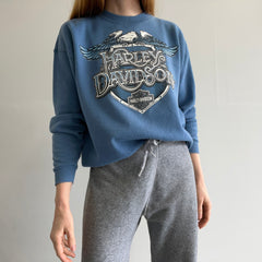 1990s Baby Blue Harley Sweatshirt