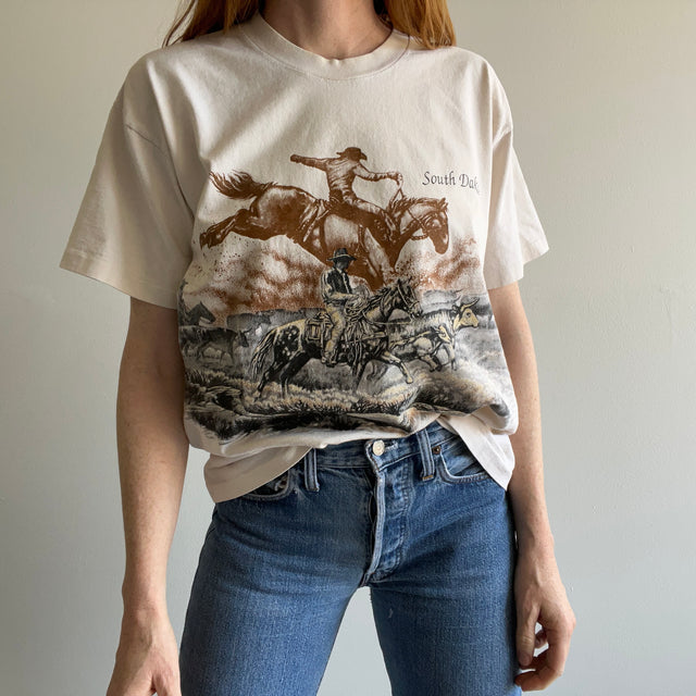 T-shirt enveloppant du Dakota du Sud 1993 par Anvil