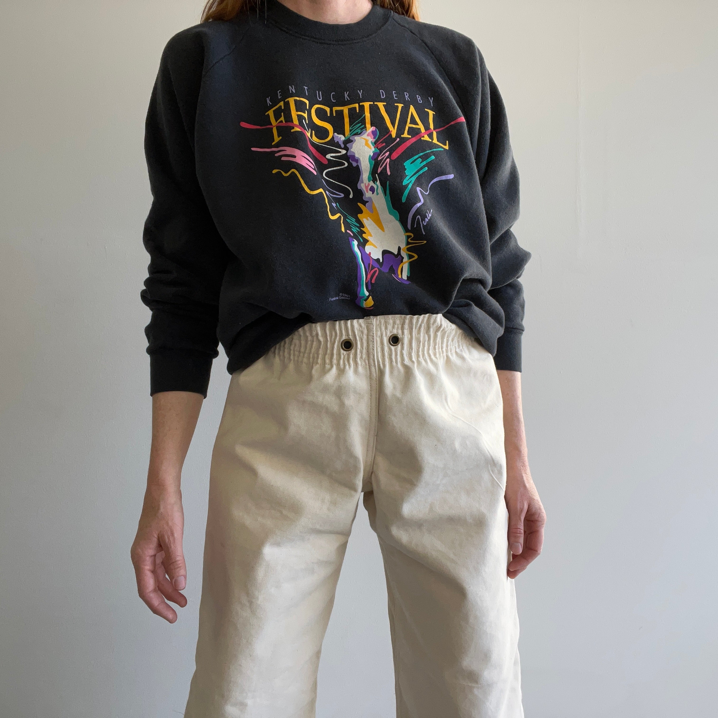 1991 Kentucky Derby Festival Sweat-shirt à manches raglan