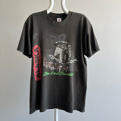 T-shirt touristique en coton en lambeaux d'Alaska des années 1980 - La dernière frontière - RAD !!!