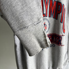 1990s U.S. Olympic Training San Diego Thrashed Cuff Sweatshirt