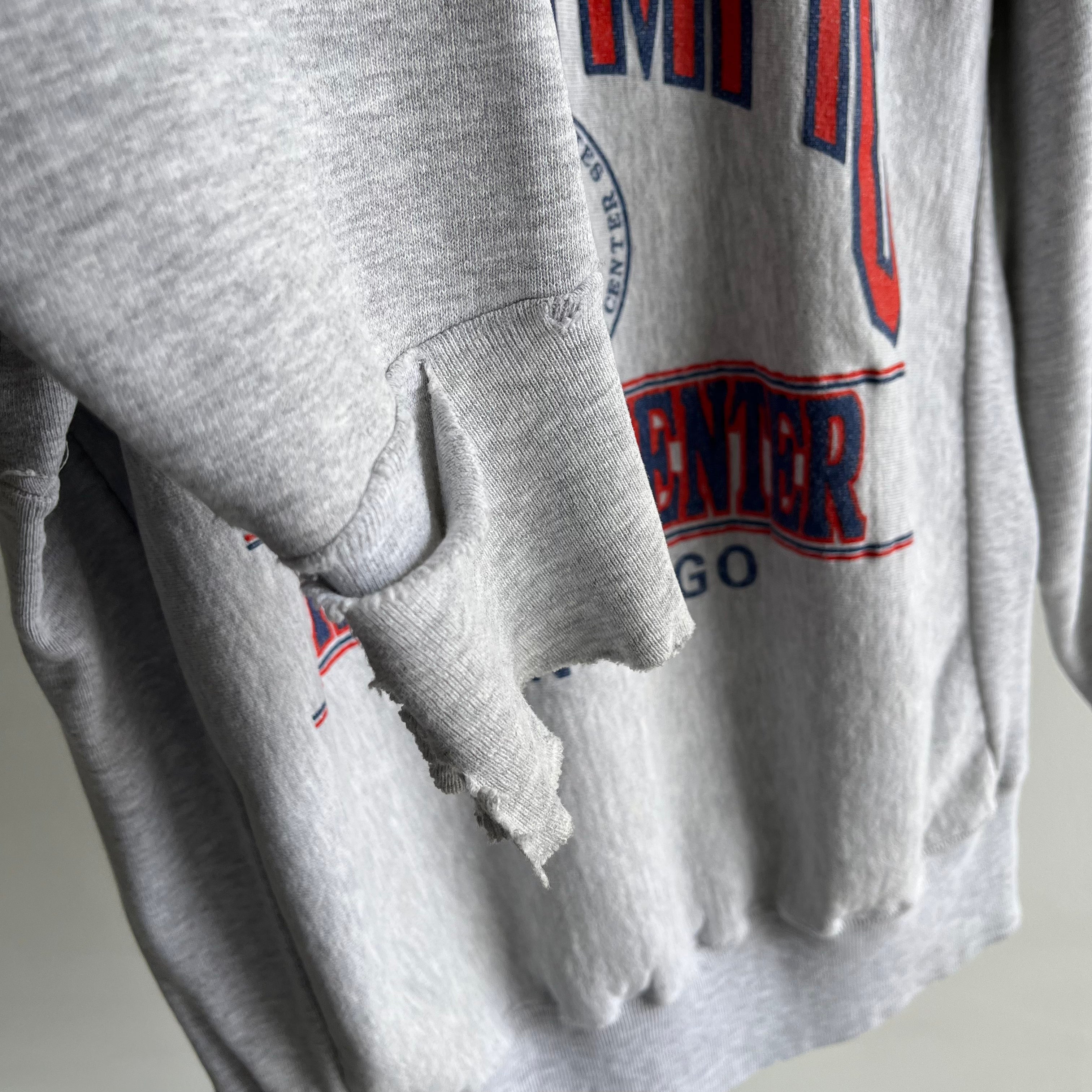 1990s U.S. Olympic Training San Diego Thrashed Cuff Sweatshirt