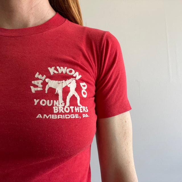 1970s Tae Kwon Do Young Brothers Sport-T Front and Back T-Shirt