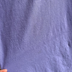 1990s Lavender Blank Cotton T-Shirt by Discus