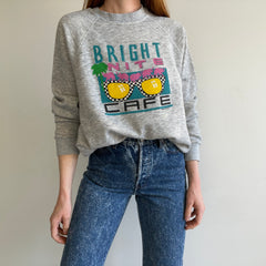 Sweat-shirt Bright Nite Cafe des années 1980