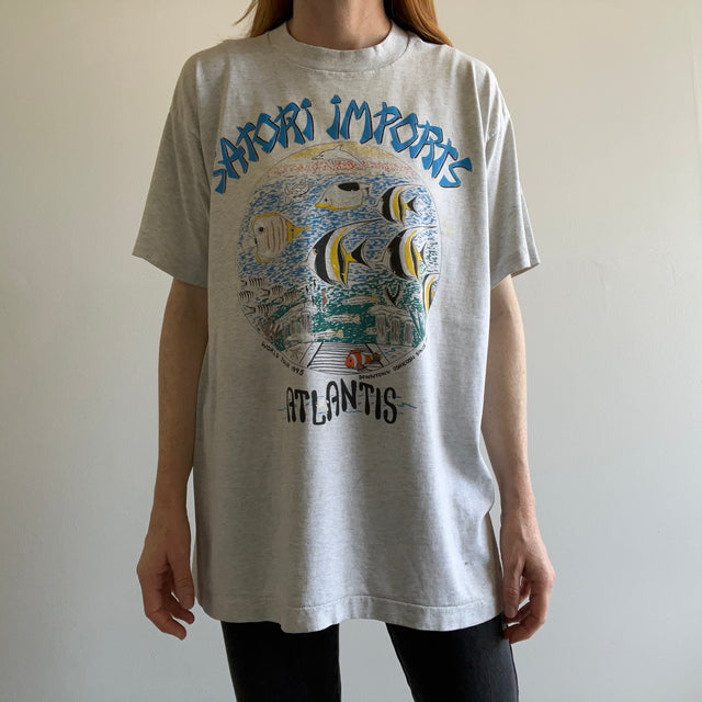 1995 Satori Imports World Tour T-shirt teinté de peinture