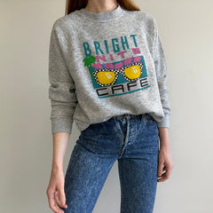 Sweat-shirt Bright Nite Cafe des années 1980