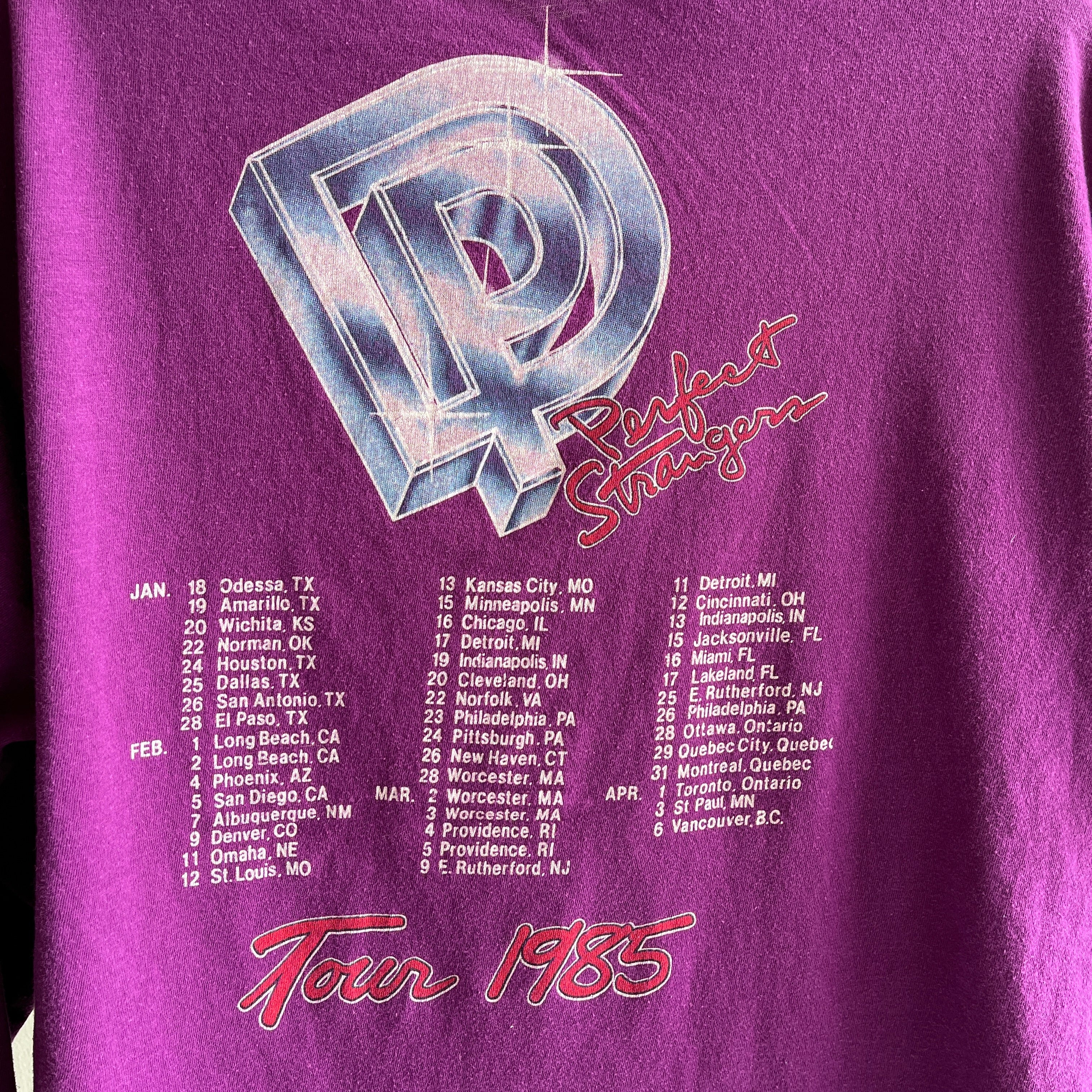 1985 Deep Purple USA T-shirt en coton doux à manches longues - OMFG!!!!