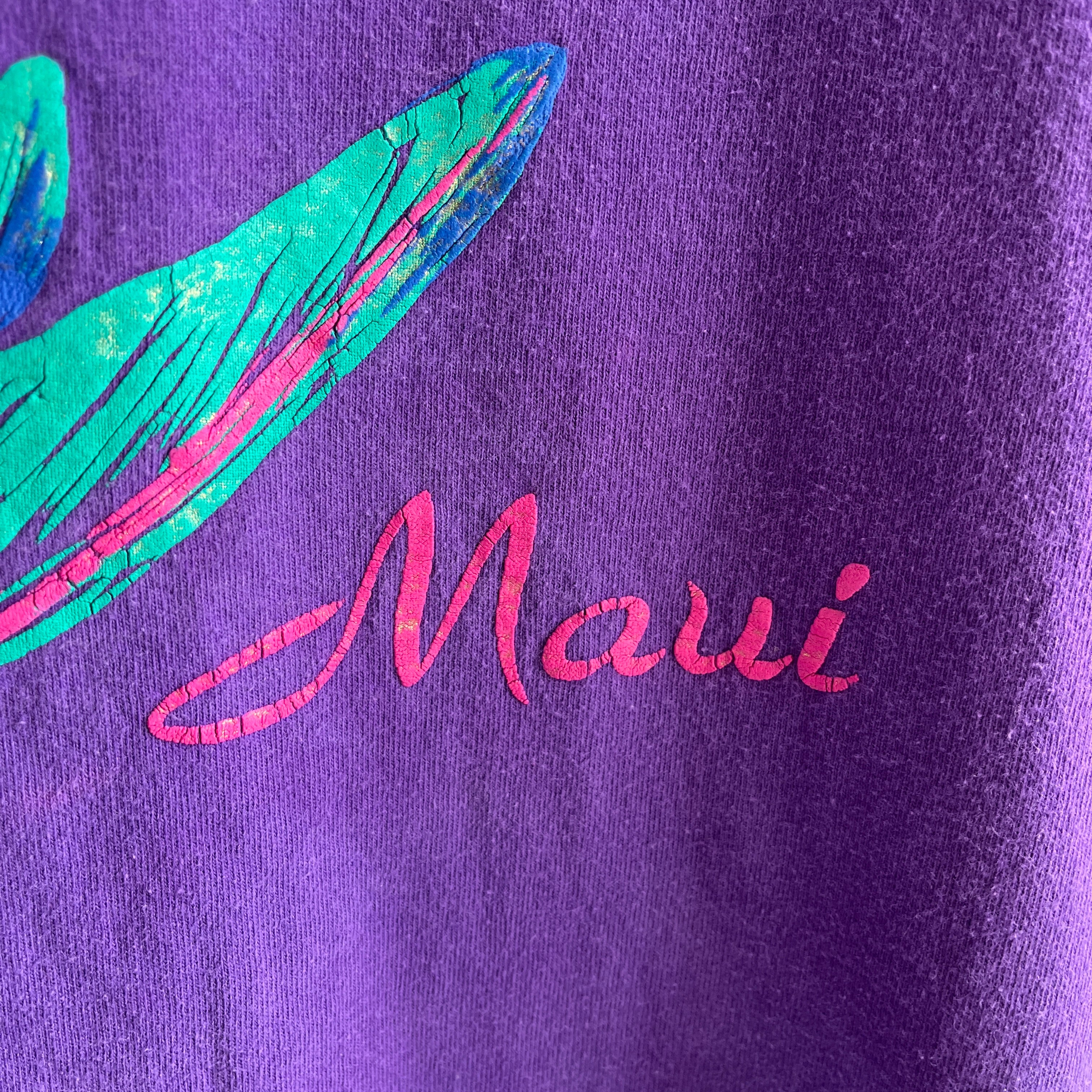 T-shirt touristique Maui en coton des années 1980 par FOTL