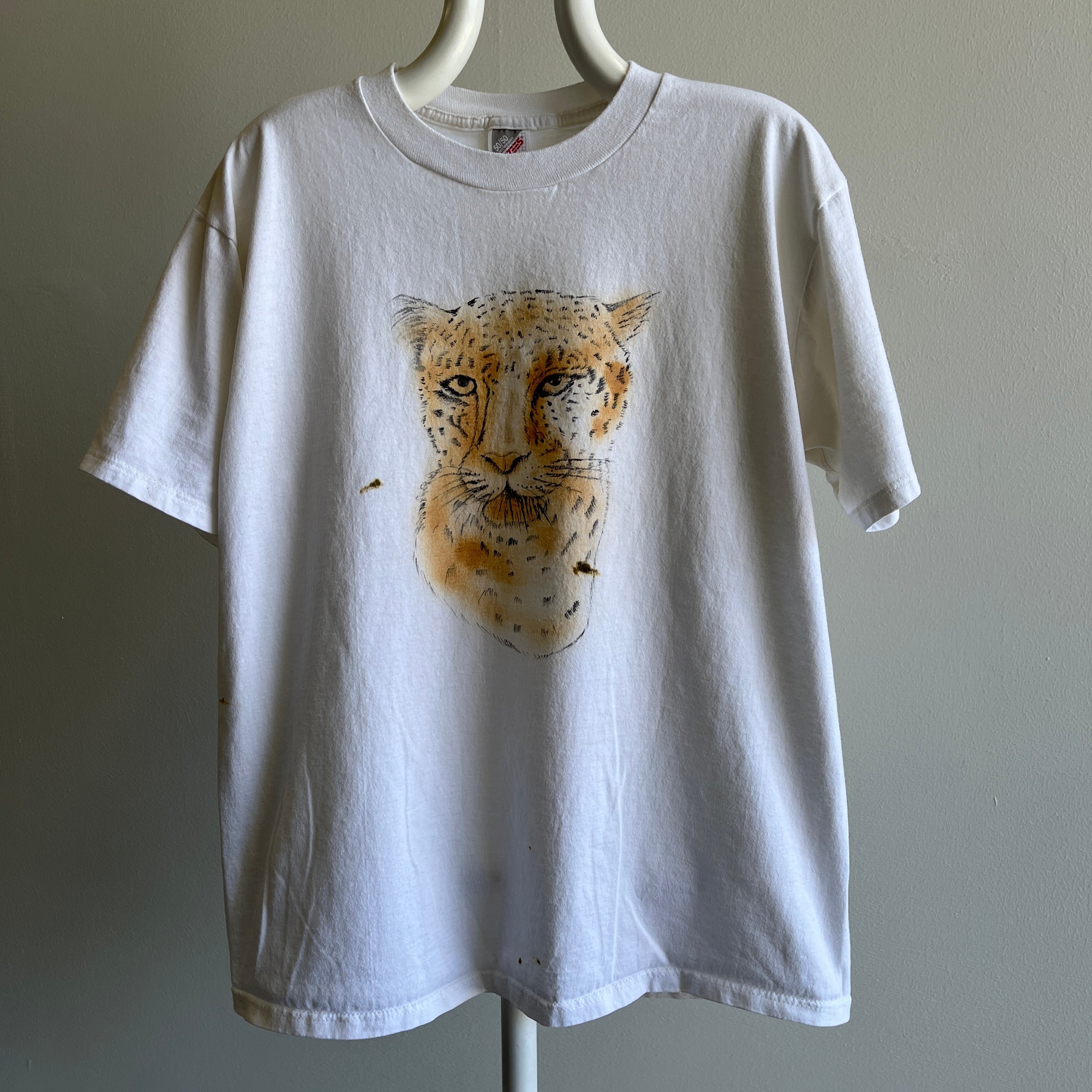 1990s Cheetah/Mountain Lion DIY? T-Shirt