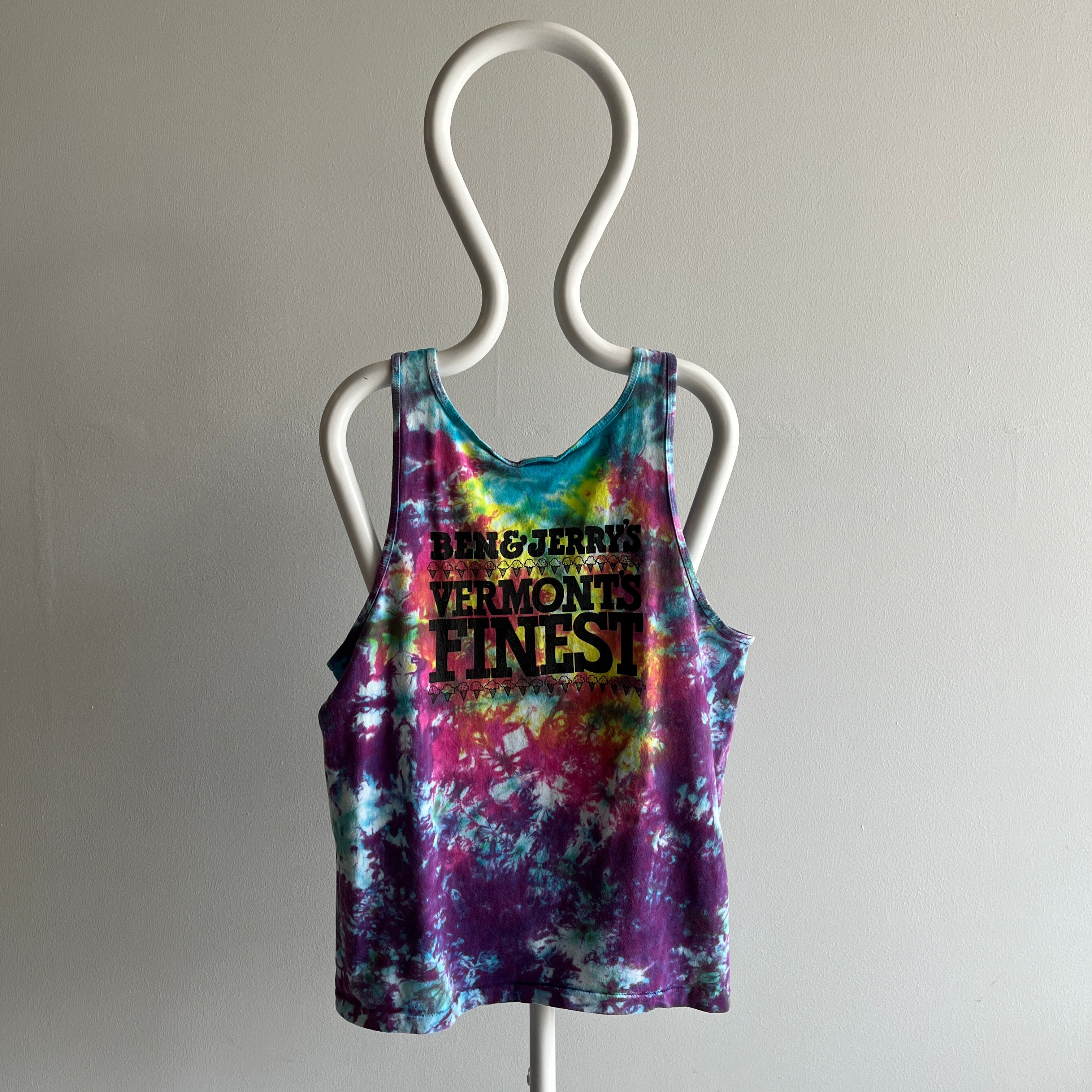 1980s Ben And Jerry's Tie Dye Tank Top by Murina