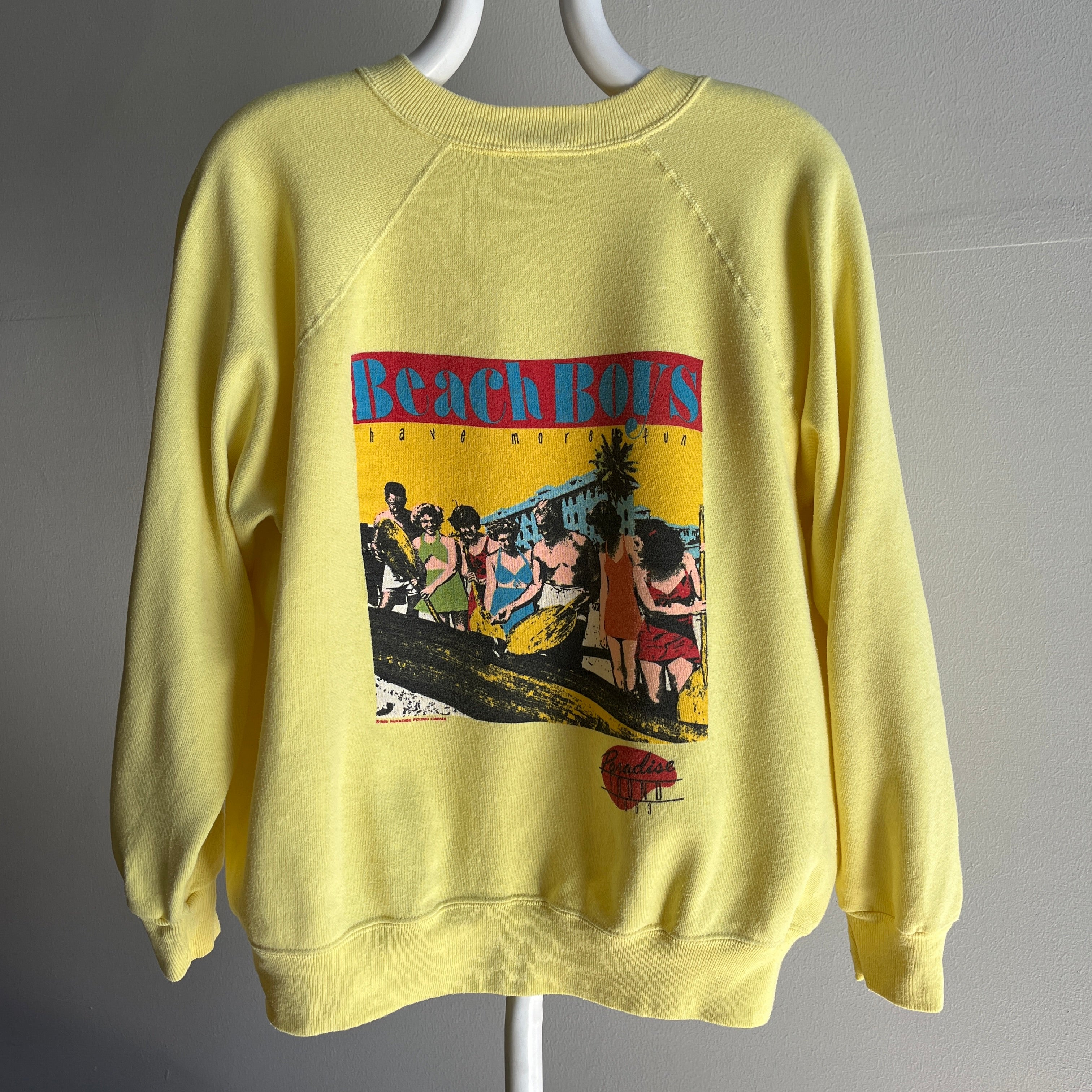 1985 Beach Boys Have More Fun - Paradise Found 1963 - Front and Back Sweatshirt