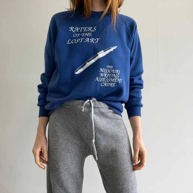 Sweat-shirt des évaluateurs des années 1980 de l'art perdu