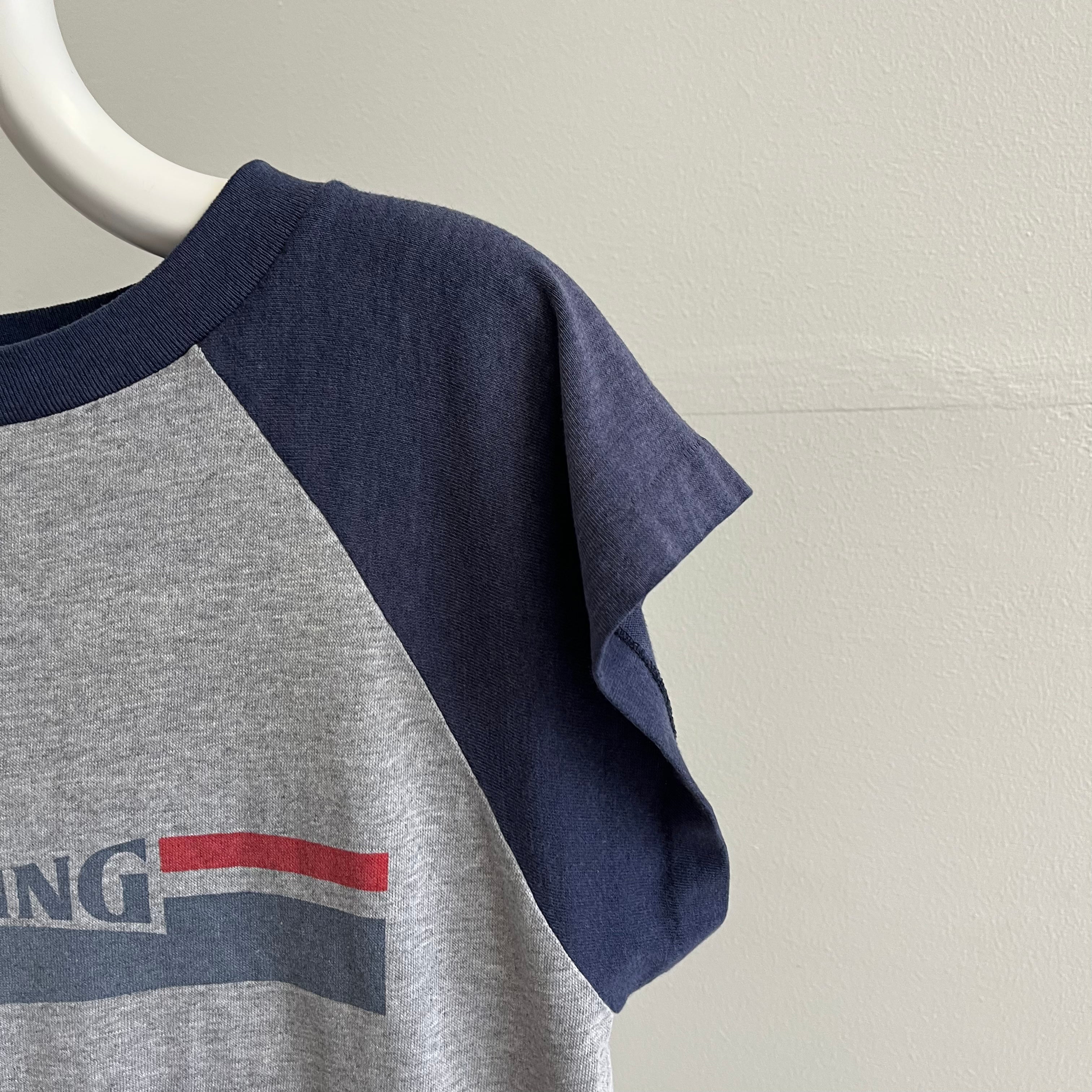 1980s Spaulding Short Sleeve T-Shirt Style Muscle Warm Up