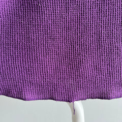 1970/80s Purple Waffle Knit Long Sleeve Thermal