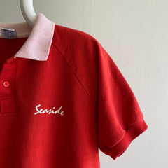 1980s Seaside Collared Henley Warm Up - This !!!
