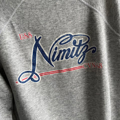 1980s USS Nimitz CVN-68 Navy Aircraft Carrier Sweatshirt