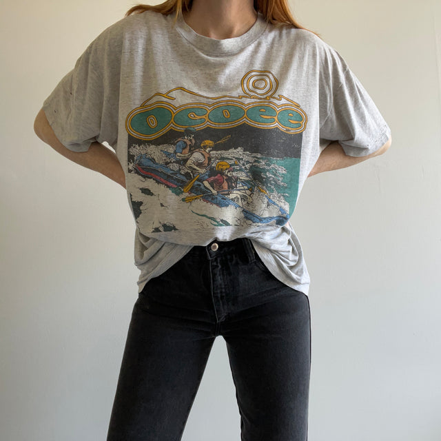 1994 OCOEE River Rafting T-shirt fin en papier de soie