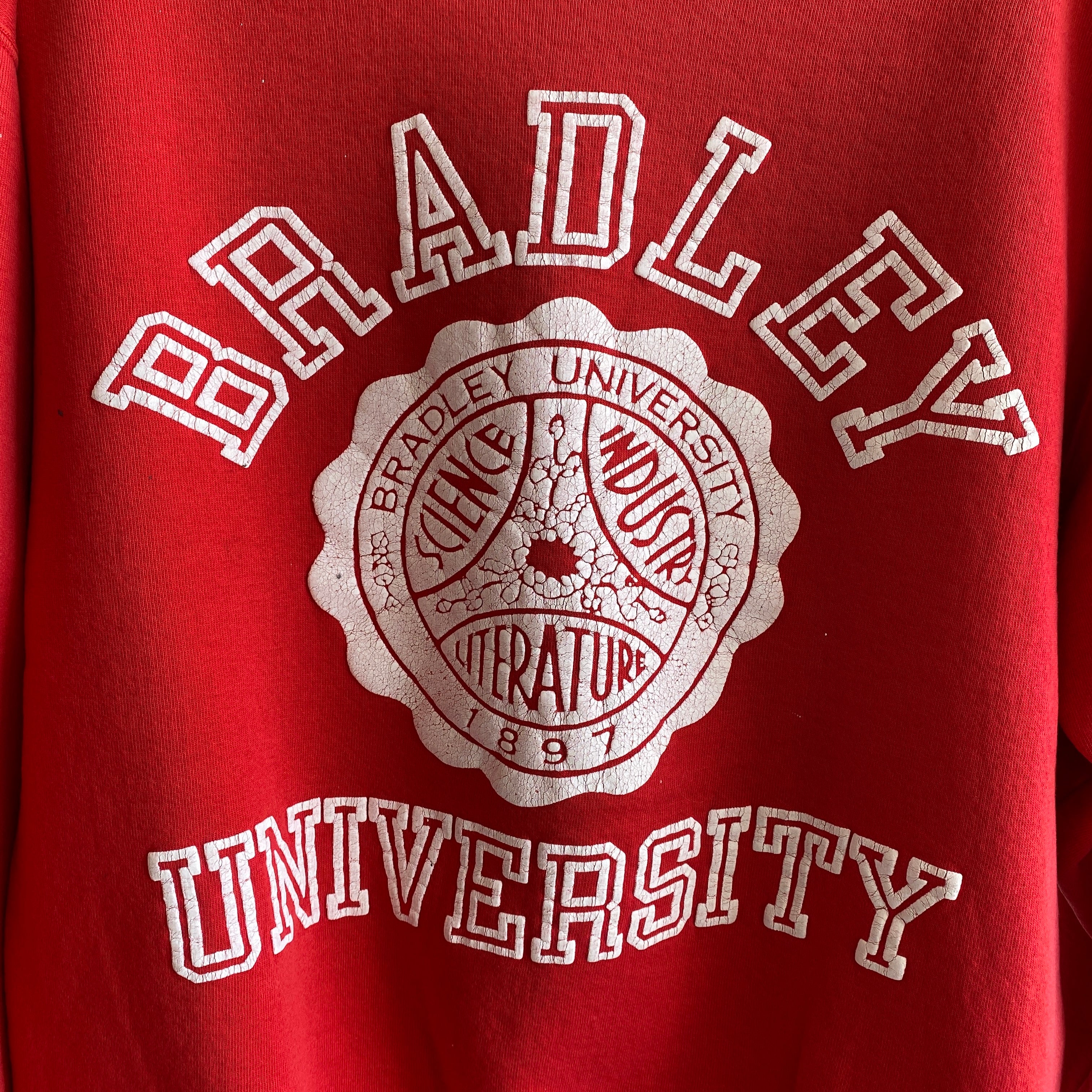 1980s RAD Bradley University Sweatshirt by Jansport