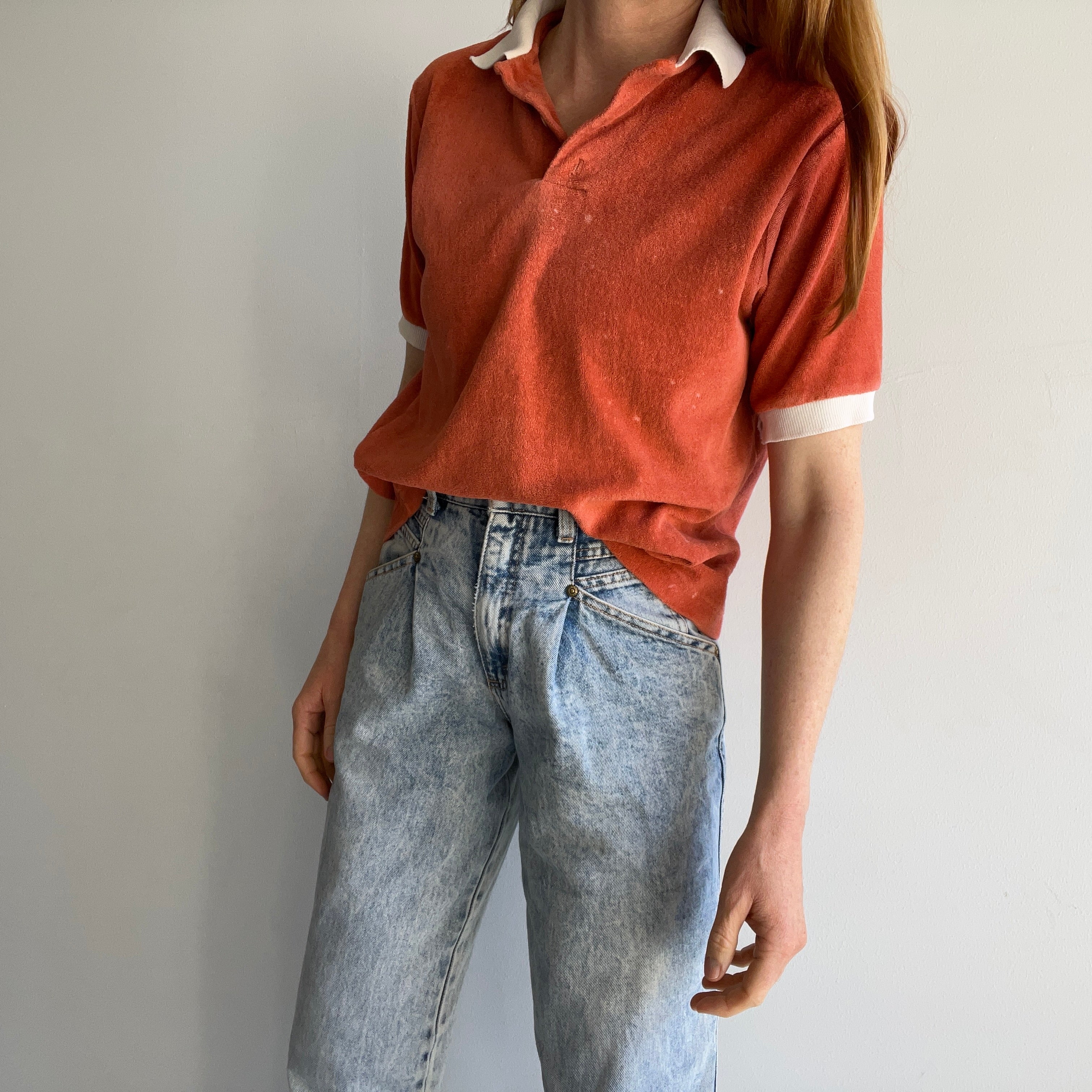 1970s Terry Cloth Polo T-Shirt