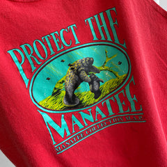 1980s Protect the Manatees Tank Top - Awwwwww
