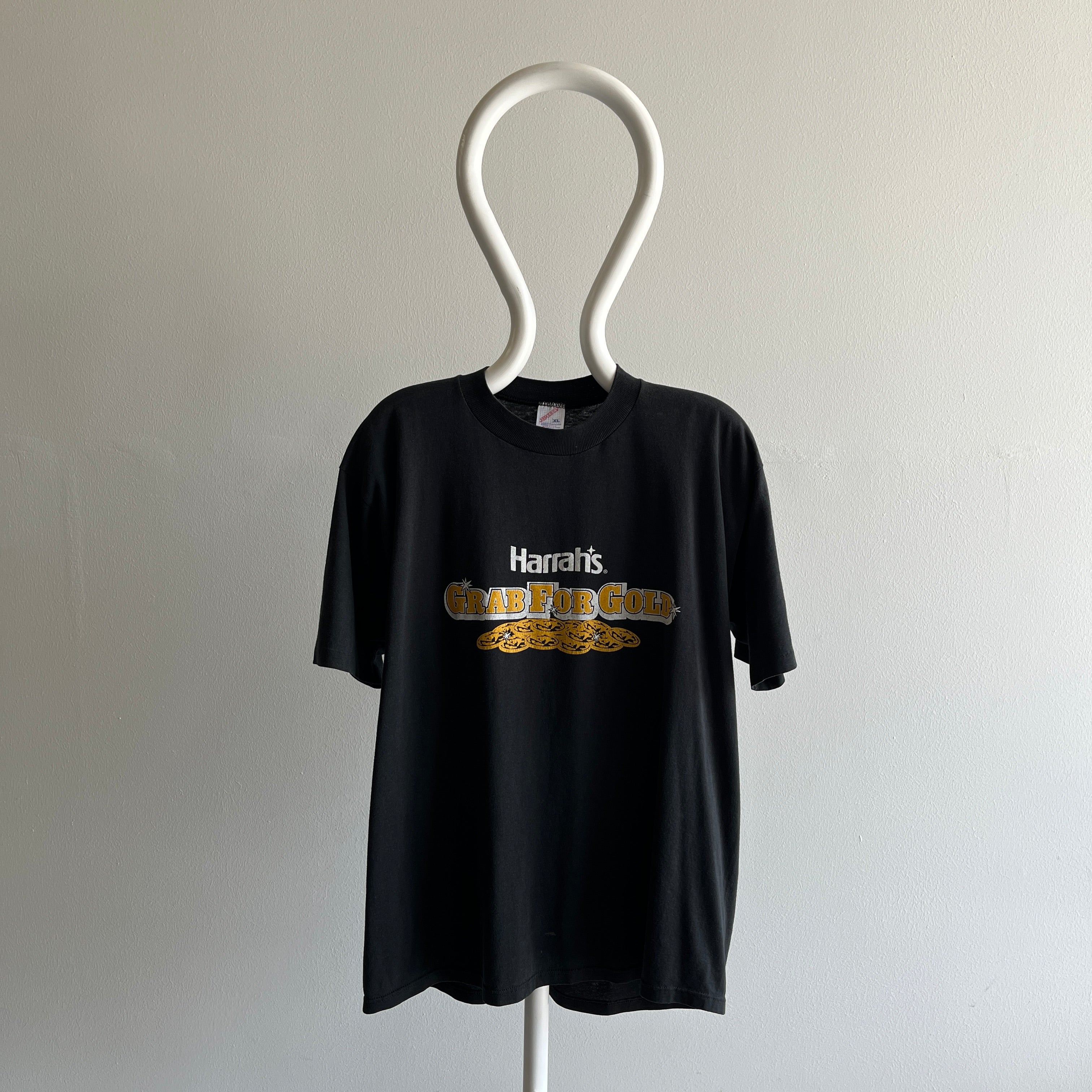 T-shirt Harrah's Grab For Gold des années 1980