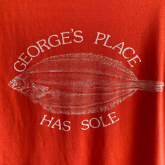 1980s SUPER COOL (and Stained) Harwichport Fish Co Cape Cod T-Shirt - The Backside Tho!