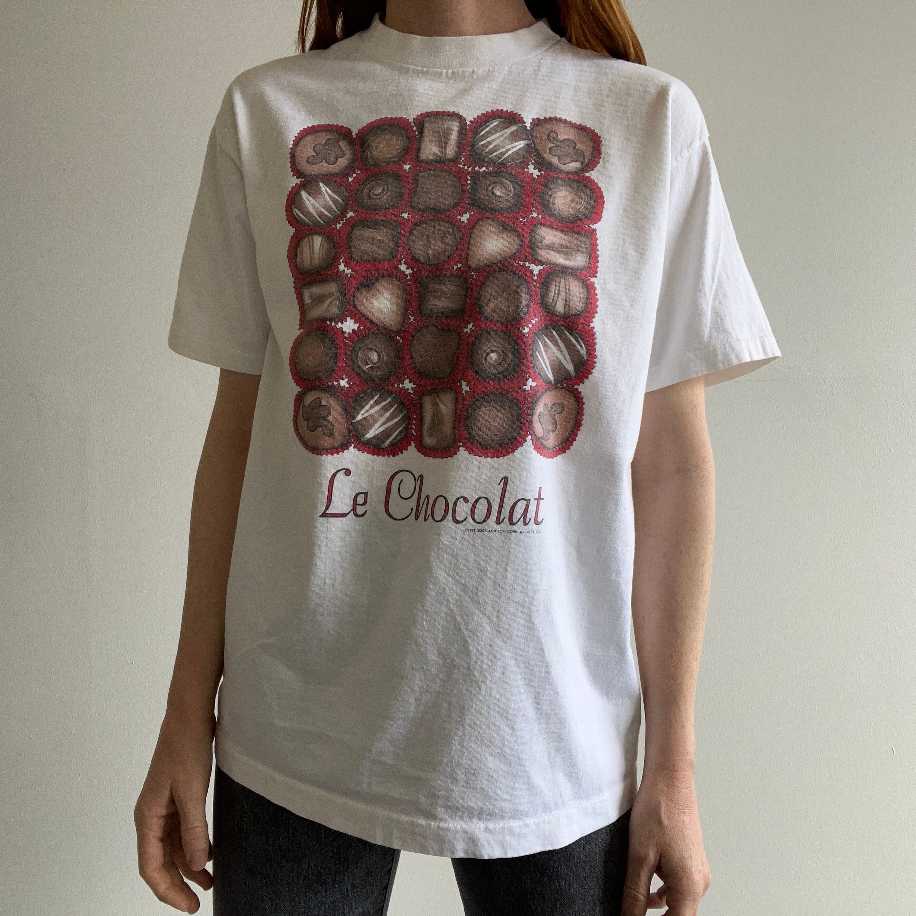 T-shirt en coton Le Chocolat 1992 par Tee Jays