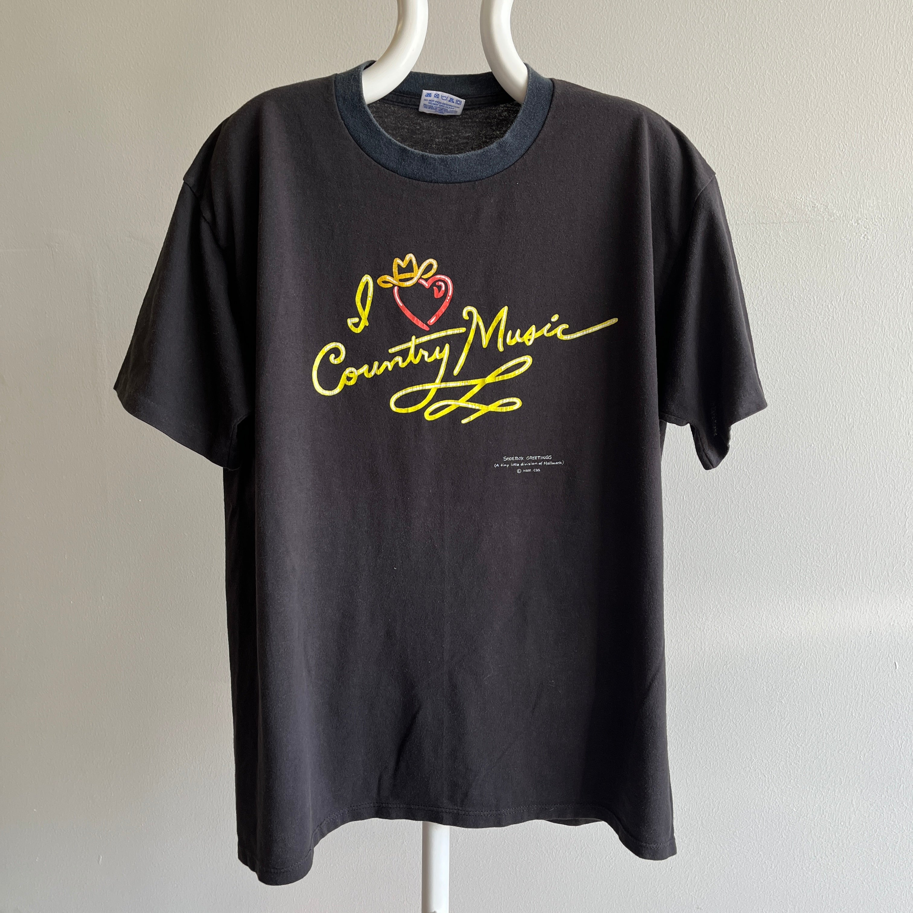 T-shirt J'aime la musique country des années 1990 par Shoebox