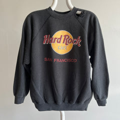1980s Hard Rock Cafe San Francisco Sweatshirt with a Giant Hole