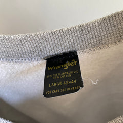 1980s Wrangler Blank Gray Raglan - Taché - Génial !