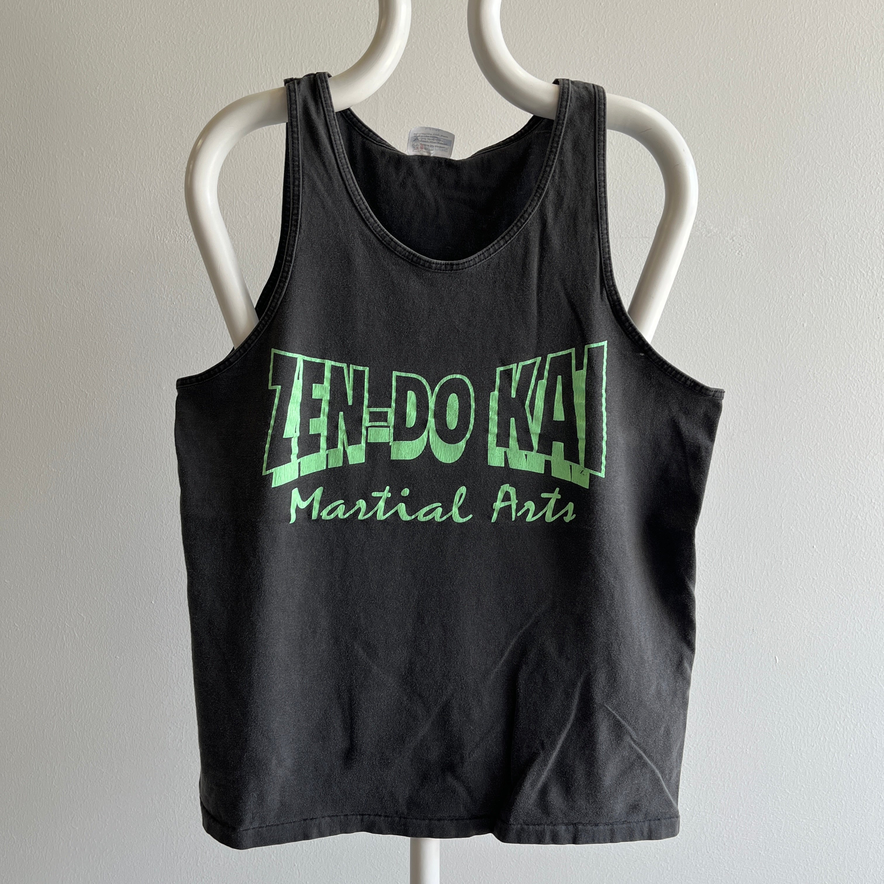 1980s Zen-Do Kai Martial Arts Faded Tank Top by Hanes