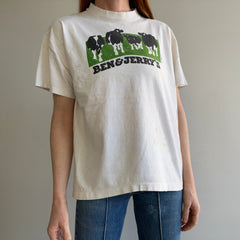 1992 Paint Stained Ben and Jerry's Paint Cotton T-Shirt by Anvil