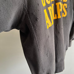 1990s Gustavus Adolphus University Structuré Reverse Weave Beat Up Sweatshirt