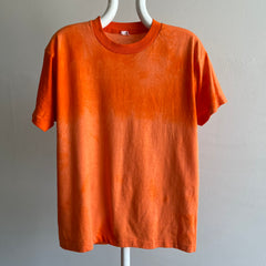 1980s Single Stitch Super Sun/Bleach Faded Orange T-Shirt