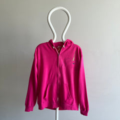 1980s Nicely Worn Unicorn Zip Up Hoodie