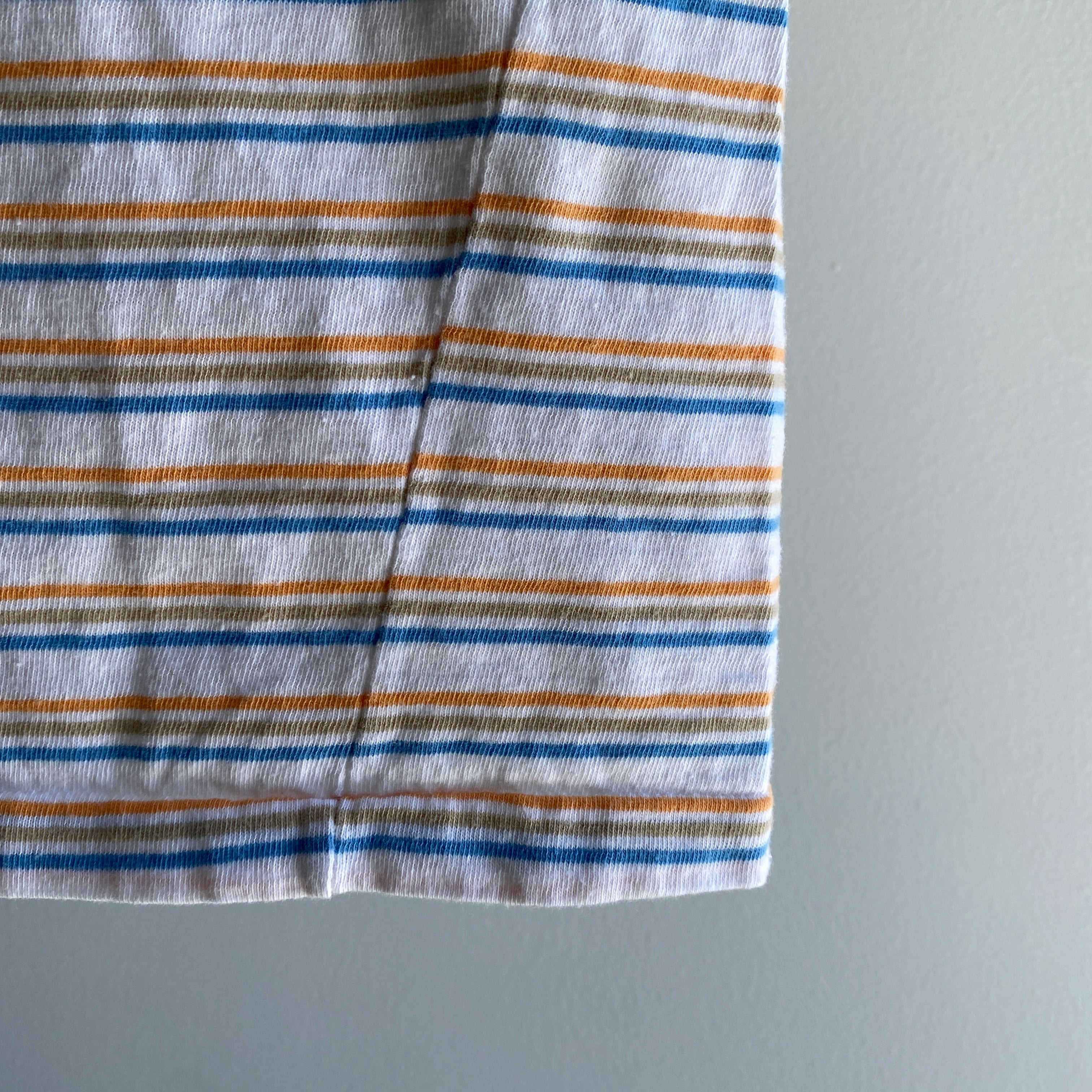 1980s Great Striped Cotton Tank Top