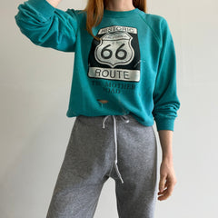 1980s Route 66 - The Mother Road - Totally Beat Up Front and Back Sweatshirt