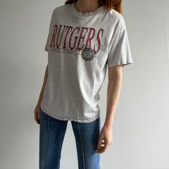 1990s The Most Perfectly Beat Up Rutgers University T-Shirt