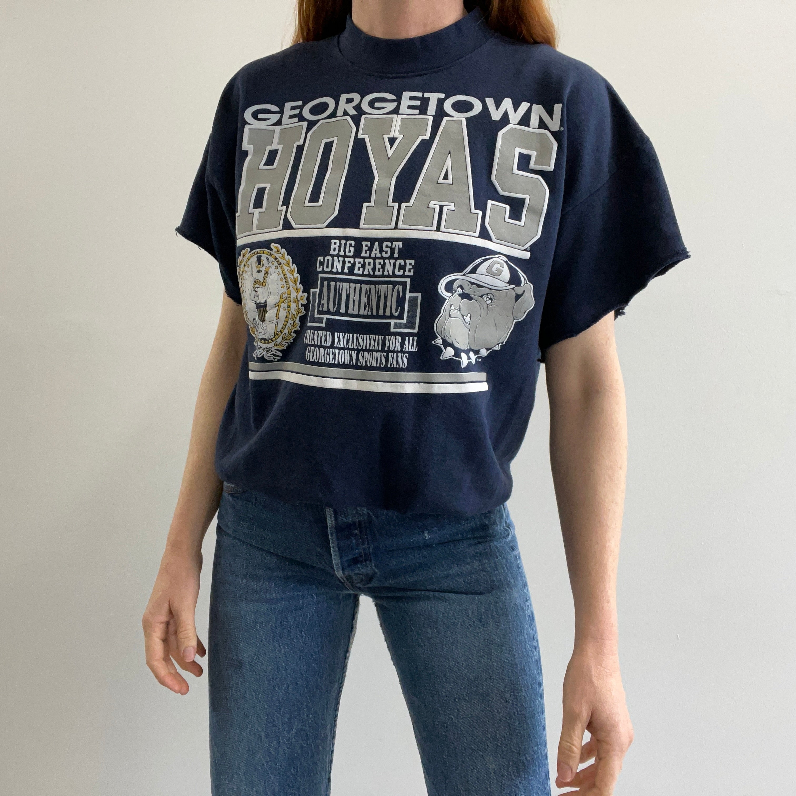 Années 1980 Georgetown Hoyas Big East Conference DIY Warm Up