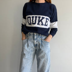 1980s Duke University Color Block Sweatshirt by Velva Sheen !!!