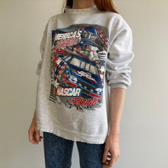 1990s NASCAR Front and Back Mostly Cotton Sweatshirt