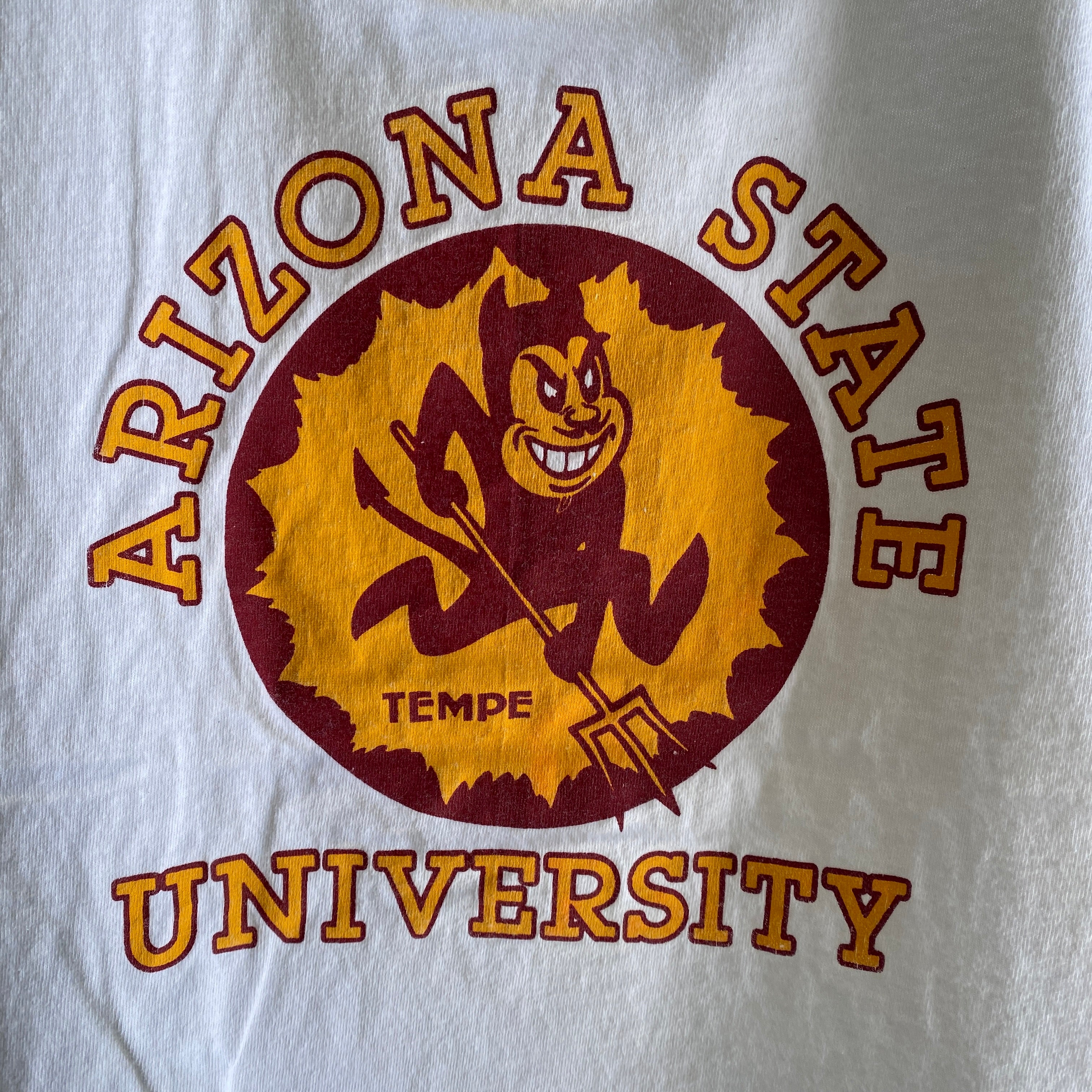1980s Arizona State University ASU Cotton FOTL Tank Top