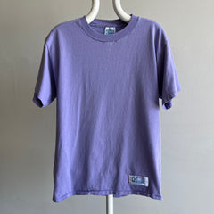 1990s Lilac Cotton T-Shirt by Discus